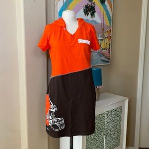 Nfl Cleveland Browns Hoodie Dress Nwt 